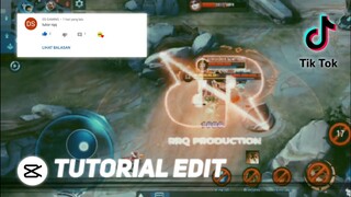 TUTORIAL EDIT TIKTOK RRQ | SOUND GEEKD UP EVOS EVOS | TIKTOK VIRAL MOBILE LEGENDS