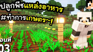 เริ่มต้นปลูกพืชทำการเกษตร 3 มายคราฟ 119 Minecraft เอาชีวิตรอดมายคราฟ
