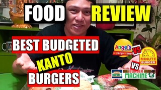BEST BUDGETED BURGER | Burger Machine, Angel's Burger and Minute Burger | REVIEW EDITION