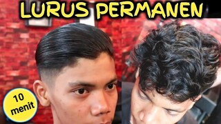 cara melemaskan rambut | pria secara permanen dan tahan lama