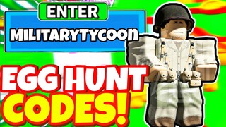 3 NEW SECRET *EGG HUNT* UPDATE OP CODES In Roblox Military Tycoon! (Roblox Military Tycoon Codes)