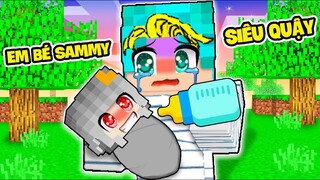 YABUN THỬ THÁCH 24 GIỜ CHĂM SÓC EM BÉ SAMMY TRONG LÀNG HERO TEAM MINECRAFT | SAMMY EM BÉ SIÊU QUẬY