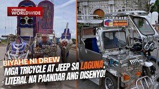 Mga tricycle at jeep sa Laguna, literal na paandar ang disenyo! | Biyahe ni Drew