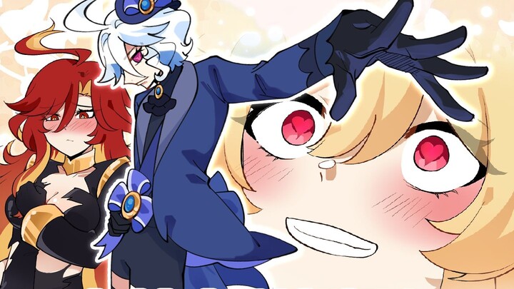 [Genshin Impact Daily] Fufu's eyes are full of love? Wearing colored contact lenses will give you su