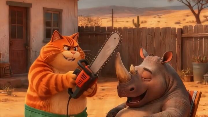 Charlie Tried to Pull the Rhino's Horn!