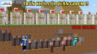 Mình Đã Chống Lại Đội Quân Zombie | Bằng Cách Triệu Hồi Golem Khoáng Sản | TRONG MINECRAFT PE..!!