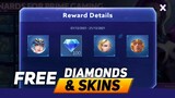 PARTICIPATE! AND CLAIM YOUR FREE DIAMONDS AND SKINS | MOBILE LEGENDS