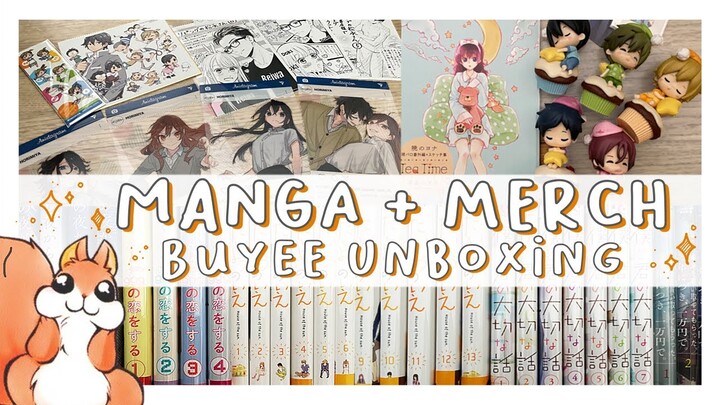 manga + merch buyee unboxing | YONA OF THE DAWN, HORIMIYA, FREE + MORE