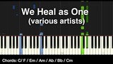 We Heal as One (Various artists) piano cover (Synthesia) with music sheet