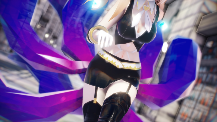 [Nine-tailed Demon Fox Kagamine] K/DA Charming Idol Ahri Kagamine COS Action