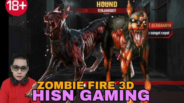 game zombie fire 3D.  melawan banyak anjing zombie