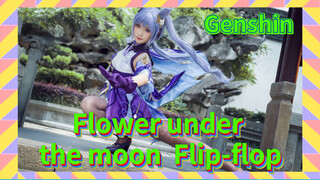 Flower under the moon Flip-flop