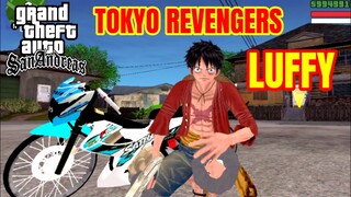 GTA San Mod Pack Tokyo Revengers #6 | Luffy Chạy Satria Độ Rượt Đuổi Đấu Súng Như Phim Hành Động