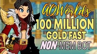 AQW - FASTEST Way To Farm 100 MILLION GOLD for NON-MEMBER NO PET | Grimoire 3.8+ PRO