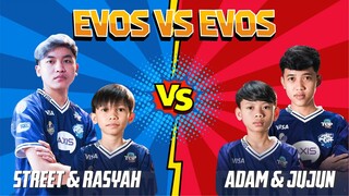 KAK STREET & RASYAH VS ADAM & JUJUN! KOMBO-KOMBO EVOS!!!