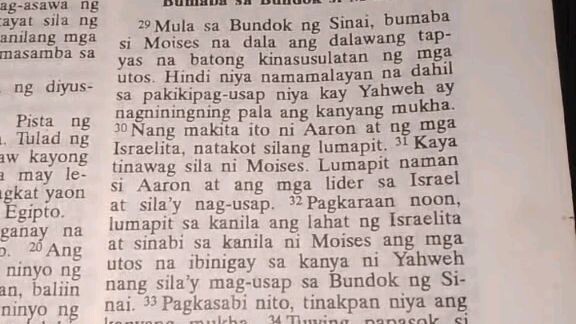 Pang Araw Araw na Talata      Exodus 34:29-35