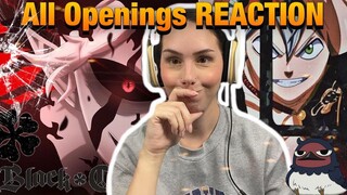 Black Clover | ALL Openings 1-13 | REACTION | RANKING