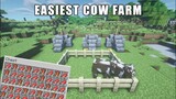 How to Make EASIEST Cow farm in Minecraft 1.16