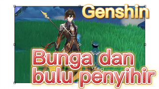 Bunga dan bulu penyihir