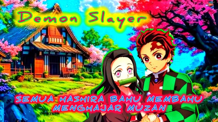 🔵Semua Hashira Bahu Membahu Menghajar Muzan || Demon Slayer || Review⁉️