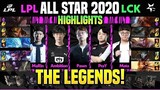 All Stars 2020 - Highlight Huyền Thoại LPL vs LCK Legends 5v5