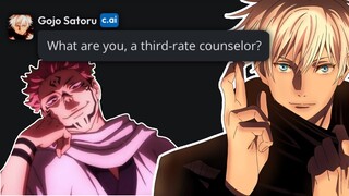 Therapy with Gojo and Sukuna (Character AI)