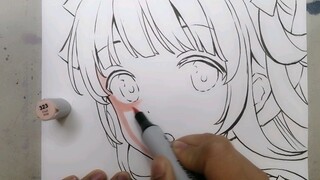 [Hội họa] Vẽ màu da bằng bút đánh dấu