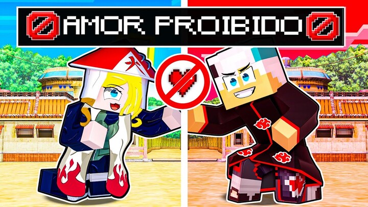 AMOR PROIBIDO de UM HOKAGE e AKATSUKI no Minecraft!