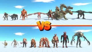 Fantasy Team vs Infernal Team - Animal Revolt Battle Simulator