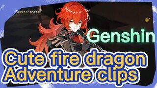 Cute fire dragon Adventure clips