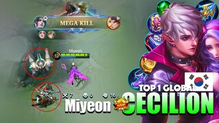 Phantom Count Crazy Stacks Damage! | Top 1 Global Cecilion Gameplay By Miyeon ~ MLBB