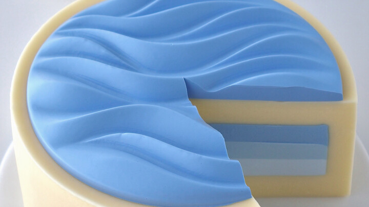 ของหวานฤดูร้อน｜เค้กชีสไล่เฉดรสเกลือทะเล