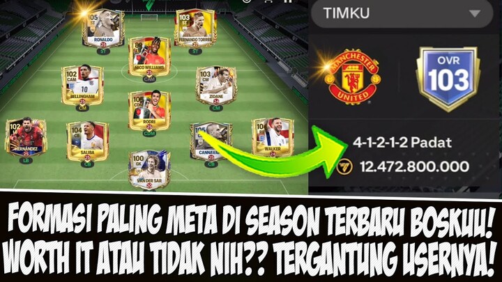 FORMASI PALING META DI SEASON TERBARU! REVIEW GAMEPLAY FORMASI 4-1-2-1-2 PADAT EA SPORTS FC MOBILE