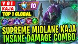 Supreme Midlane Kaja, Insane Damage Combo [ Top 1 Global Kaja ] Y G I  Mobile Legends Gameplay Build