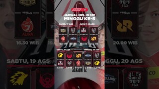 JADWAL MPL ID WEEK 5 #mobilelegends #mplid #mpl