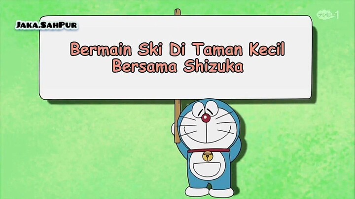 Bermain Ski di Taman kecil bersama Shizuka