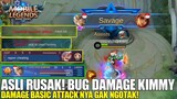 BUG DAMAGE BASIC ATTACK KIMMY! DAMAGE x2! LEVEL 15 DALAM 8 MENIT! DAPAT SAVAGE DALAM 10 DETIK!