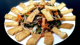 Công thức làm món Bún Gạo Lức Trộn Đậu Hũ Chay vừa Ngon đẹp Mắt và Hấp Dẫn || Món Ăn Chay