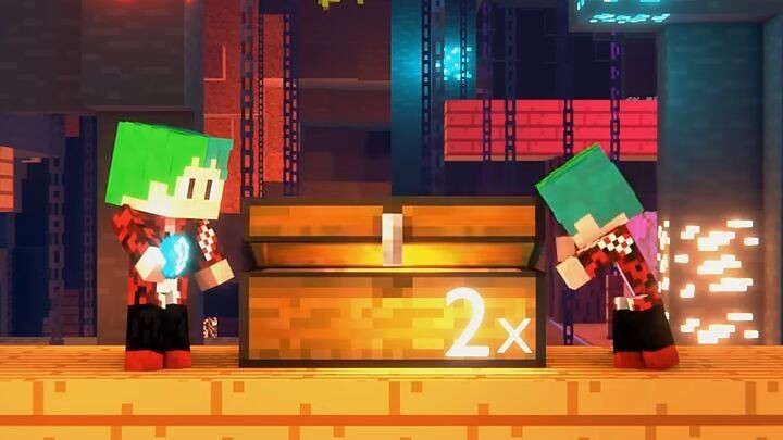 We duplicate diamonds in Minecraft (animation)