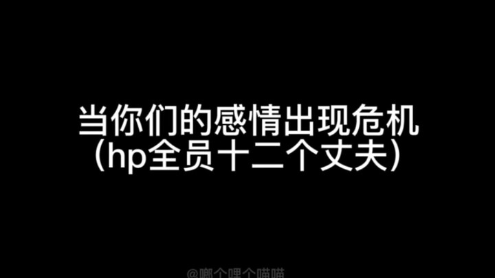 【hp乙女】当你们的感情出现危机