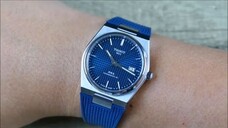 On the Wrist from off the Cuff Crafter Blue Tissot PRX FKM Rubber Straps for 40m