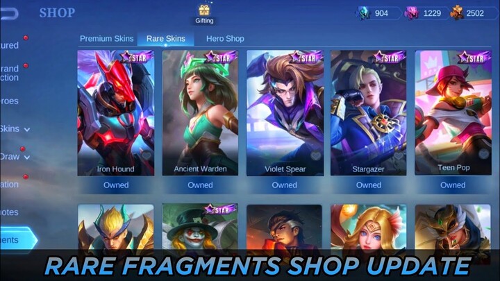 NEW RARE FRAGMENTS SHOP UPDATE MAY 2023 || UPCOMING SKINS IN FRAGMENTS SHOP || MOBILE LEGENDS