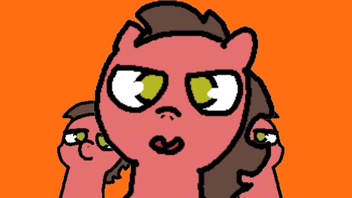 [Ma San Handwritten] Red Slag Horse Lonely (?) Halloween
