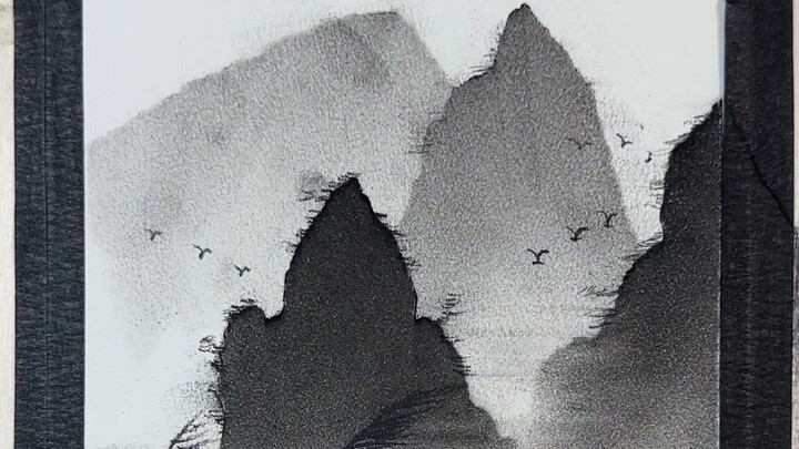 Xin lỗi, hôm nay nhắm mắt lại rồi vẽ cho mọi người một bức tranh.