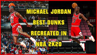 BEST MICHAEL JORDAN DUNKS recreated in NBA 2K20