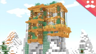 I made a Mountain Piston House in Minecraft 1.18