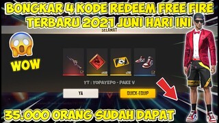 BONGKAR 4 KODE REDEEM FREE FIRE HARI INI 3 JUNI 2021 !! - GARENA FREE FIRE