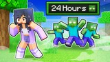 24 HOURS in a Zombie APOCALYPSE In Minecraft!