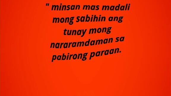 aminin mo Ganyan ka din