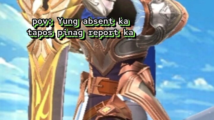 POV: Yung absent ka tapos pinag report ka